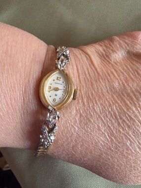 Hamilton Ladies Two-Tone Gold and Silver Bracelet Watch